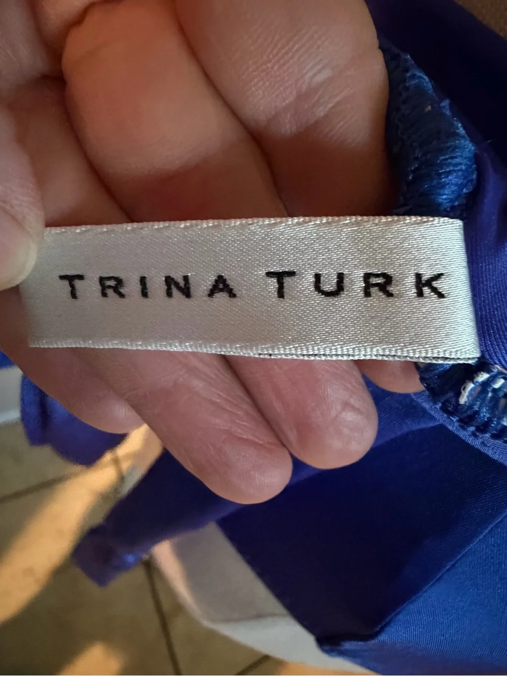 Trina Turk Cobalt Blue Stretch Fabric Piece